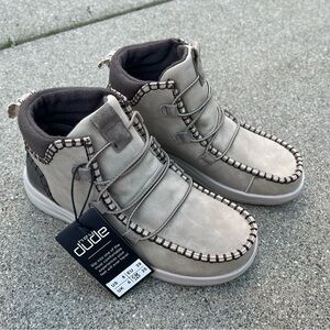 Hey Dude Eloise Recycled Leather Oak Boots Size 8 NWT